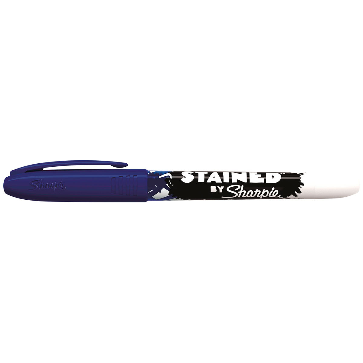 Sharpie Blue Fabric Marker, Brush Tip, Stained By Sharpie Sharpie Fabric Markers