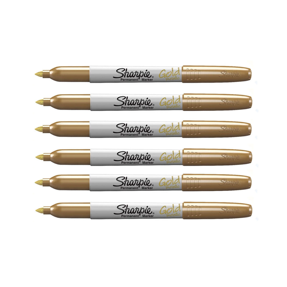 Sharpie Gold Markers Pack Of 6 Sharpie Markers