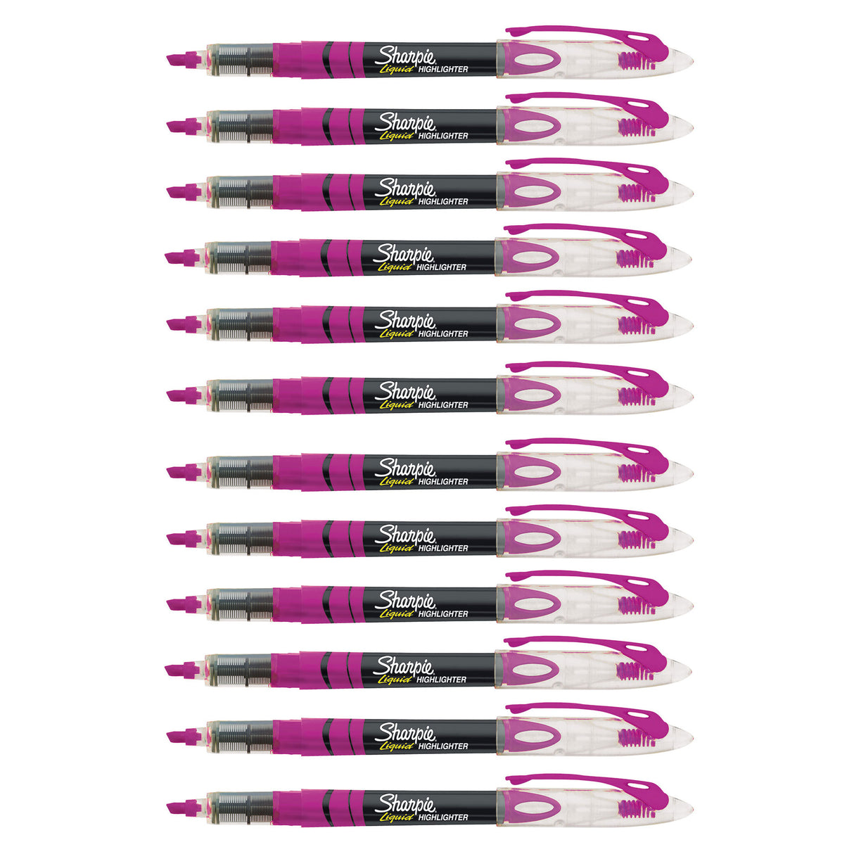 Sharpie Liquid Highlighter Berry Narrow Chisel Tip 12 Count Sharpie Highlighter