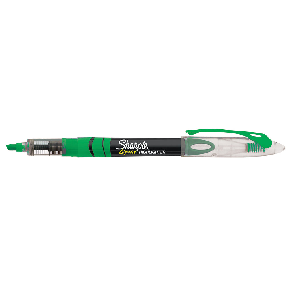 Sharpie Liquid Highlighter Green Narrow Chisel Tip Sharpie Highlighter