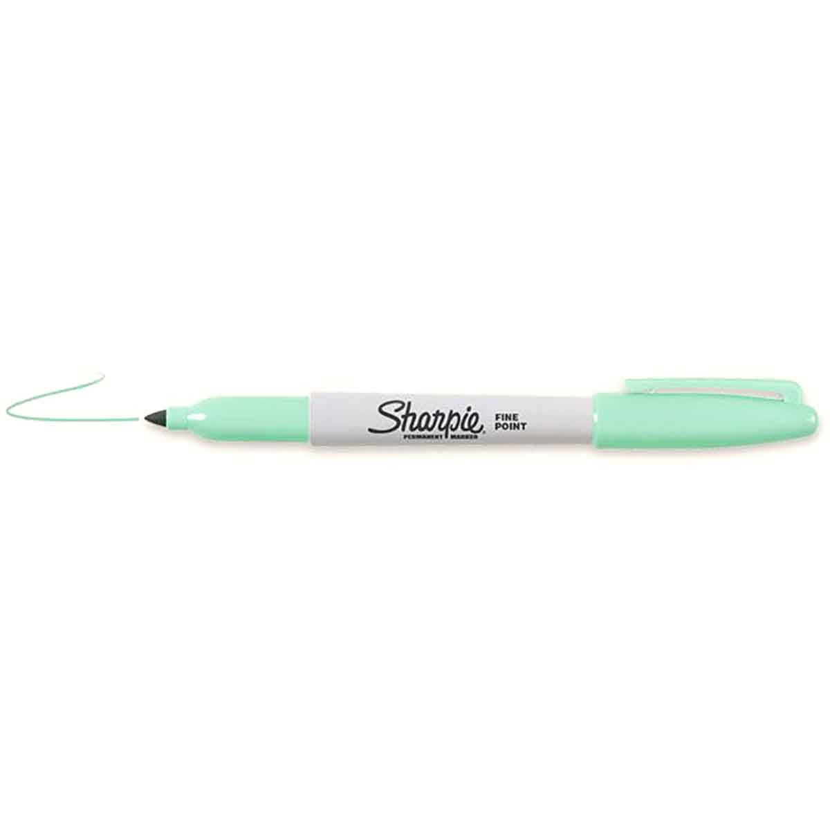 Sharpie Fine Point Mint Permanent Marker, Sold Individually Sharpie Markers