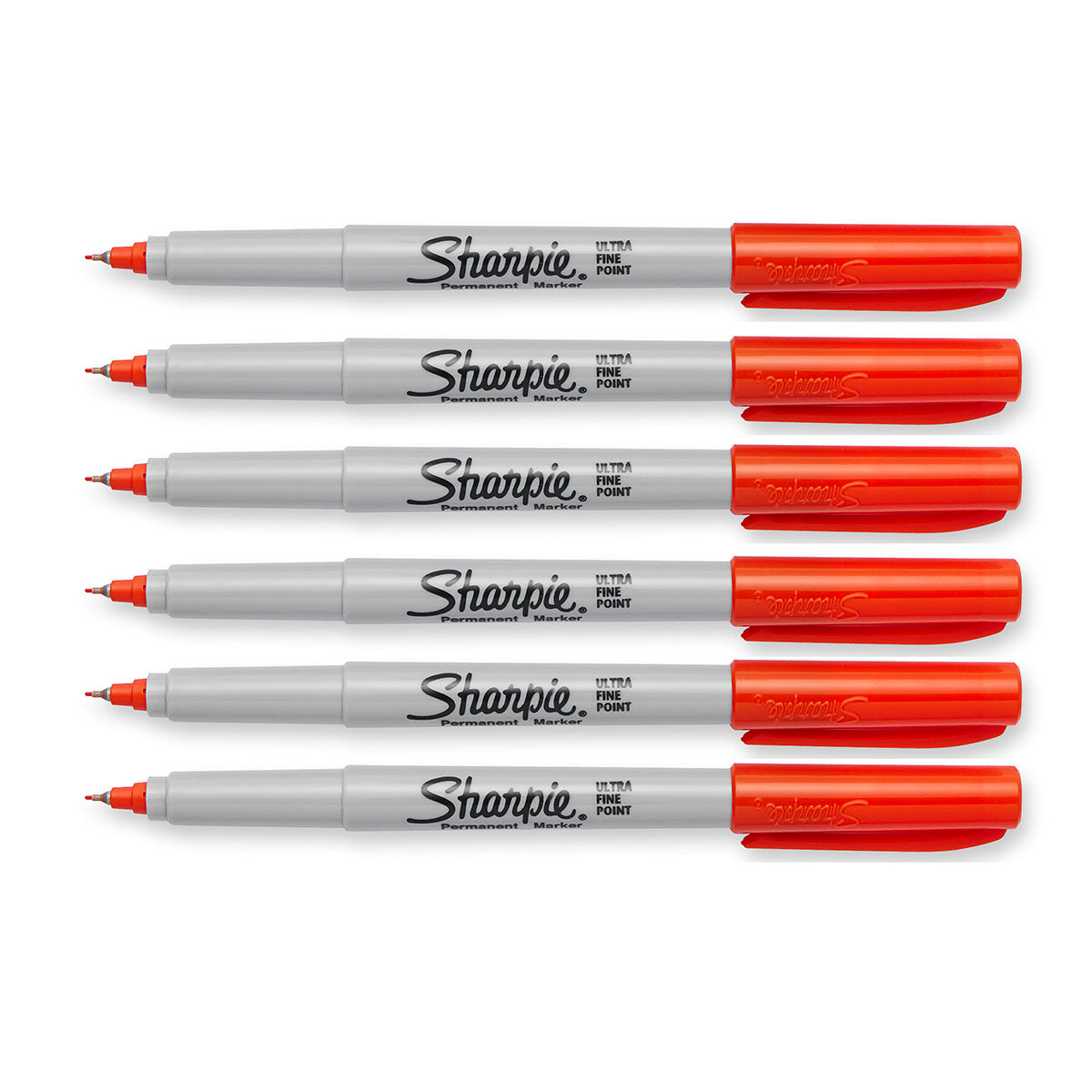 Sharpie Optic Orange Ultra Fine Markers Pack of 6 Sharpie Markers