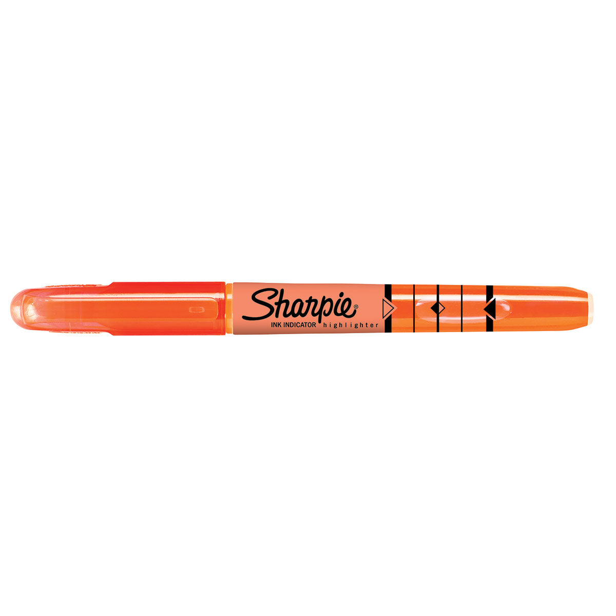Sharpie Orange Highlighter Narrow Chisel Tip with Ink Indicator and Pocket clip Sharpie Highlighter