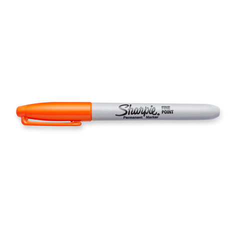 Sharpie Fine Point Orange Permanent Marker, Sold Individually  Sharpie Markers