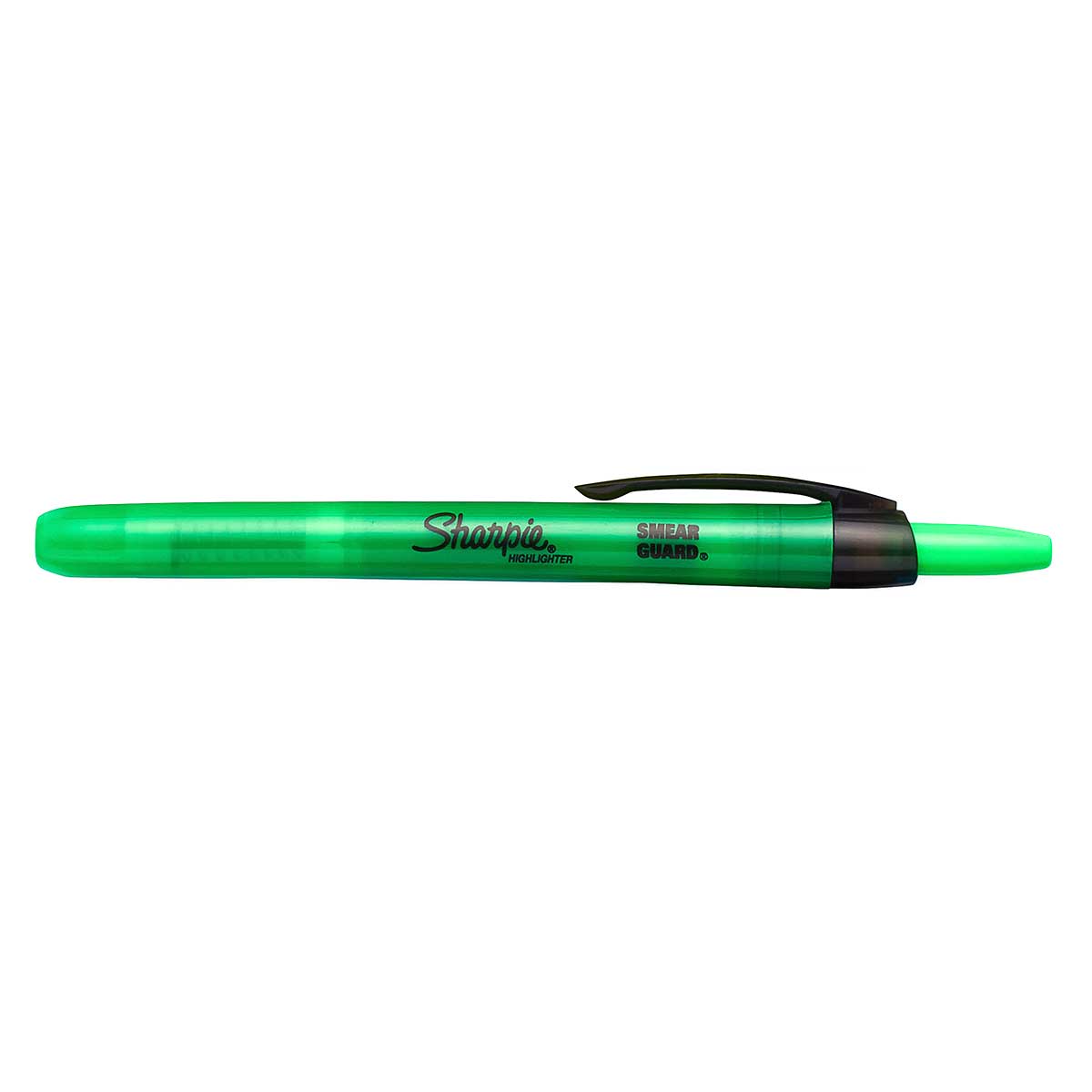 Sharpie Highlighter Retractable Green Narrow Chisel Tip Sharpie Highlighter