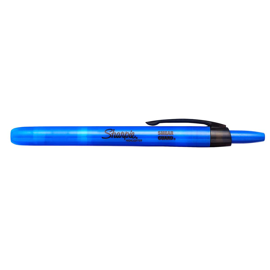 Sharpie Highlighter Retractable Indigo Narrow Chisel Tip