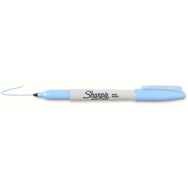 Sharpie Sky Blue Fine Point Permanent Marker, Sold Individually