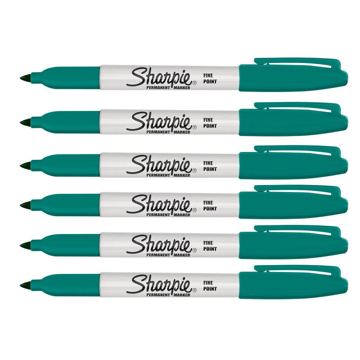 Sharpie Teal Tigers Eye Fine Markers Pack of 6 Sharpie Markers