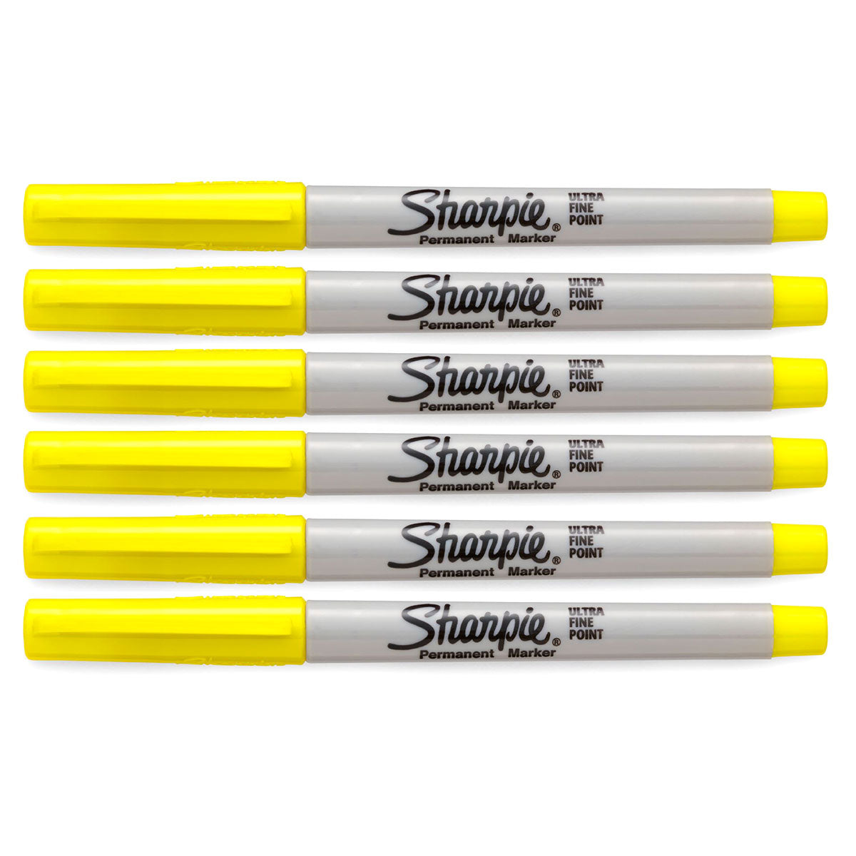 Sharpie Ultra Fine Point Yellow Permanent Markers Pack of 6 Sharpie Markers