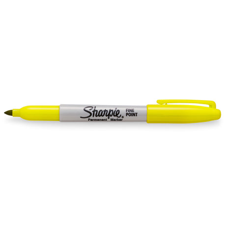 Sharpie Fine Point Yellow Permanent Marker  Sharpie Markers