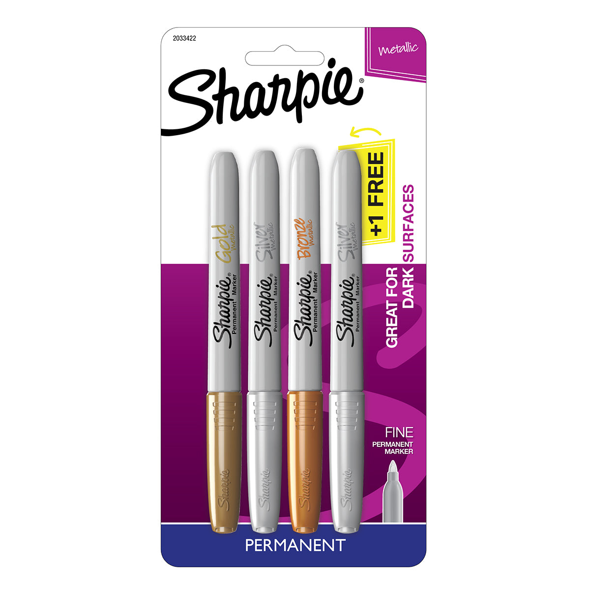 Sharpie Metallic Gold, Silver and Bronze Markers Sharpie Markers