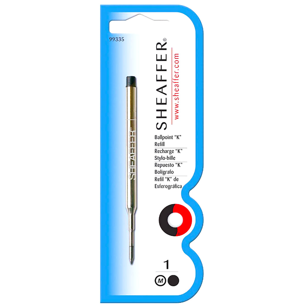 Sheaffer Ballpoint K Style Refill, Black Medium Ink - 99335