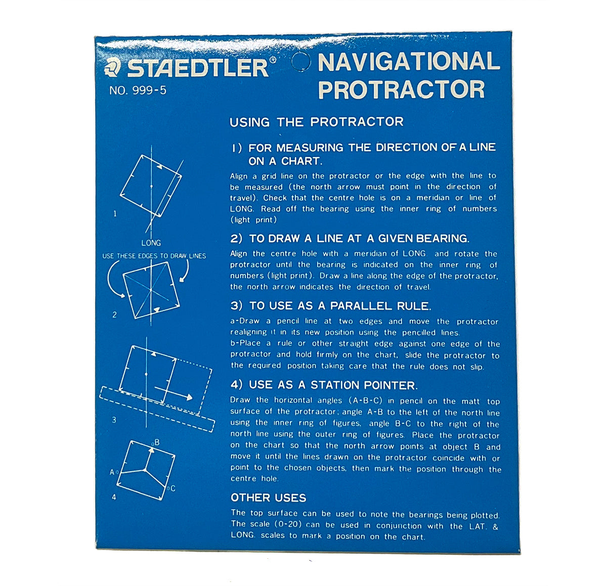 Staedtler Navigational Protractor 999-5 Staedtler Erasers