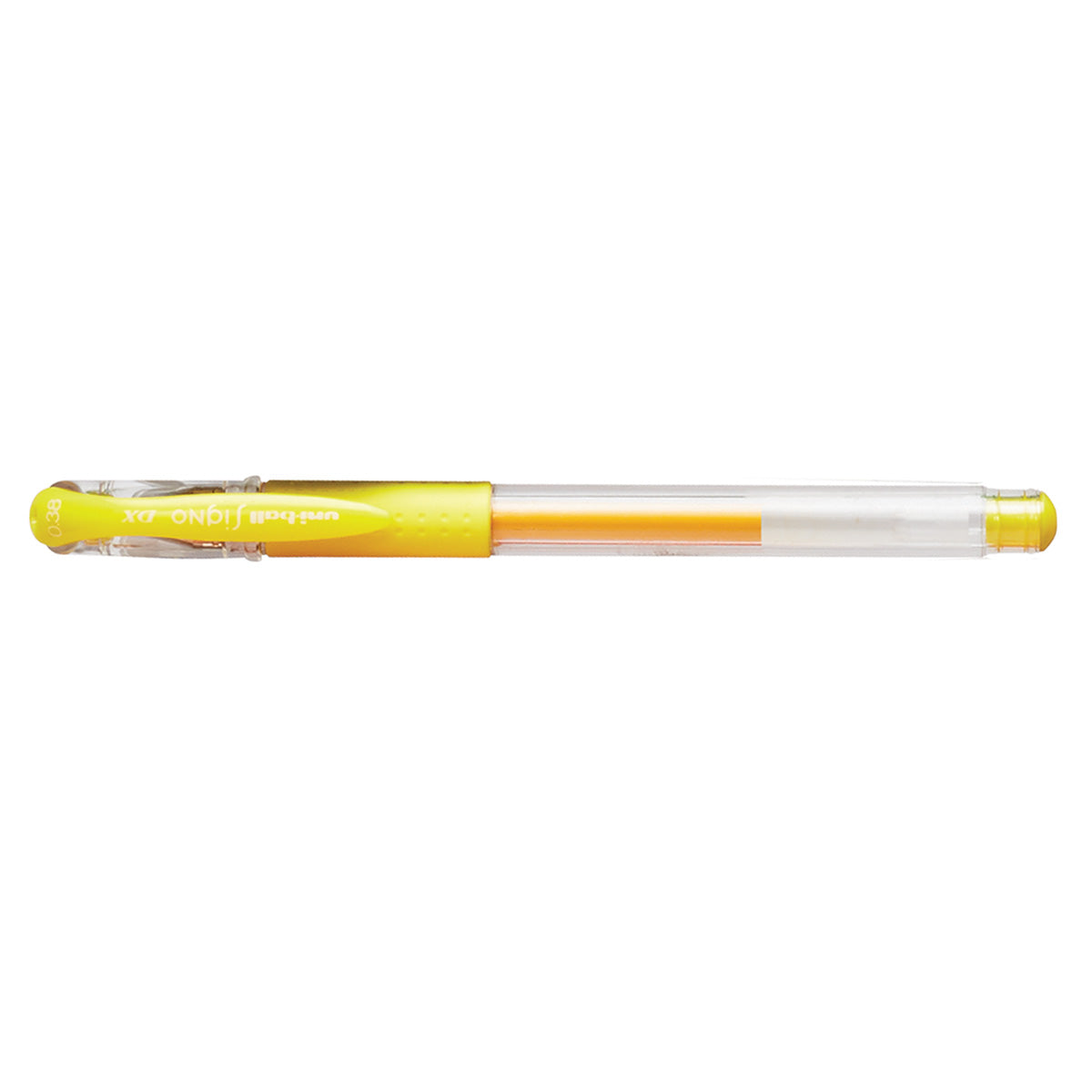 Uni Ball Signo DX .38 mm Yellow Ink, Ultra Micro Gel Pen Uni-Ball Gel Ink Pens