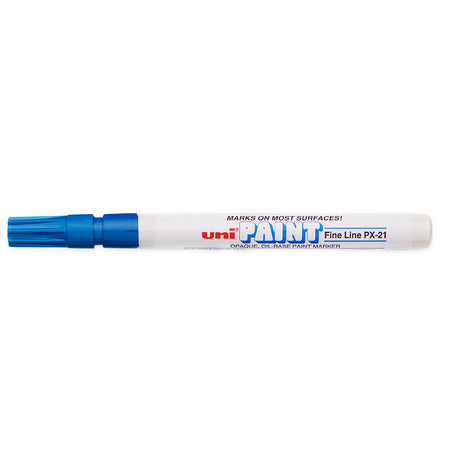 Uni Paint Marker PX 21 Blue Pack of 6  Uni Paint Paint Markers