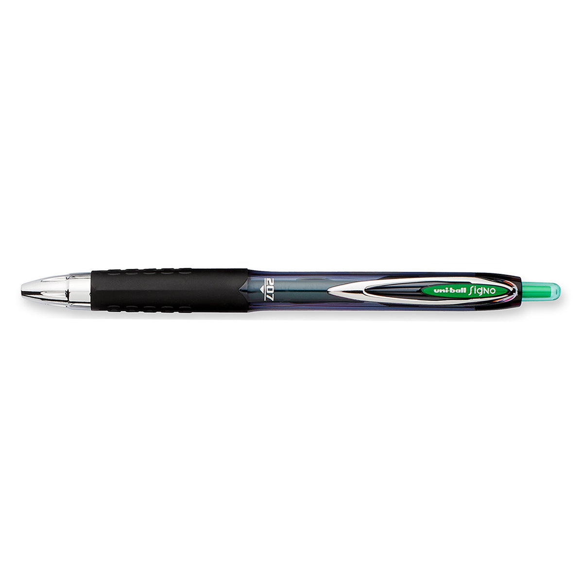 Uni Ball Signo 207 RT Green Medium 0.7mm Retractable Gel Ink Pen Uni-Ball Gel Ink Pens