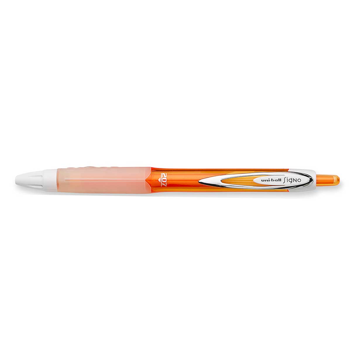Uni Ball Signo 207 RT Orange Medium 0.7mm Retractable Gel Ink Pen Uni-Ball Gel Ink Pens