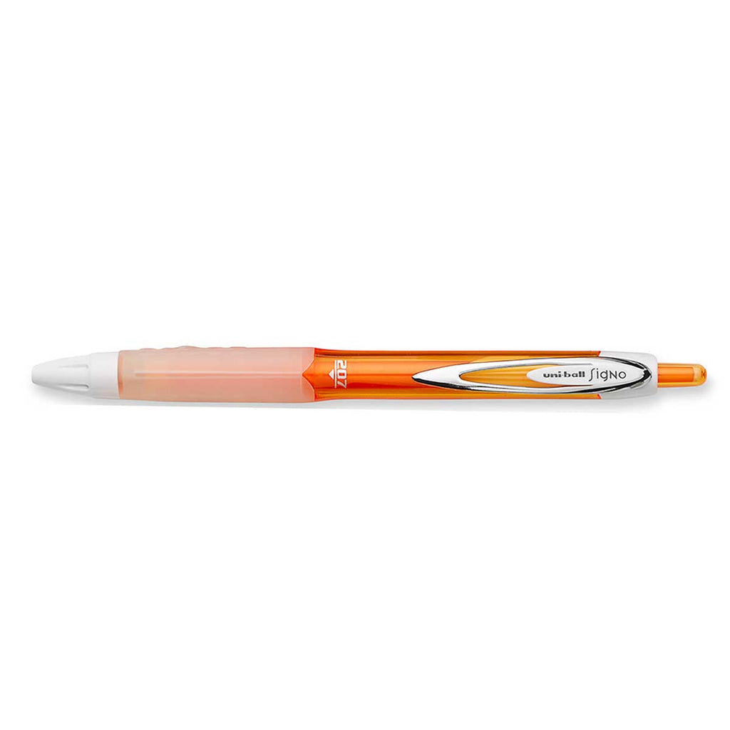 Uni Ball Signo 207 RT Orange Medium 0.7mm Retractable Gel Ink Pen