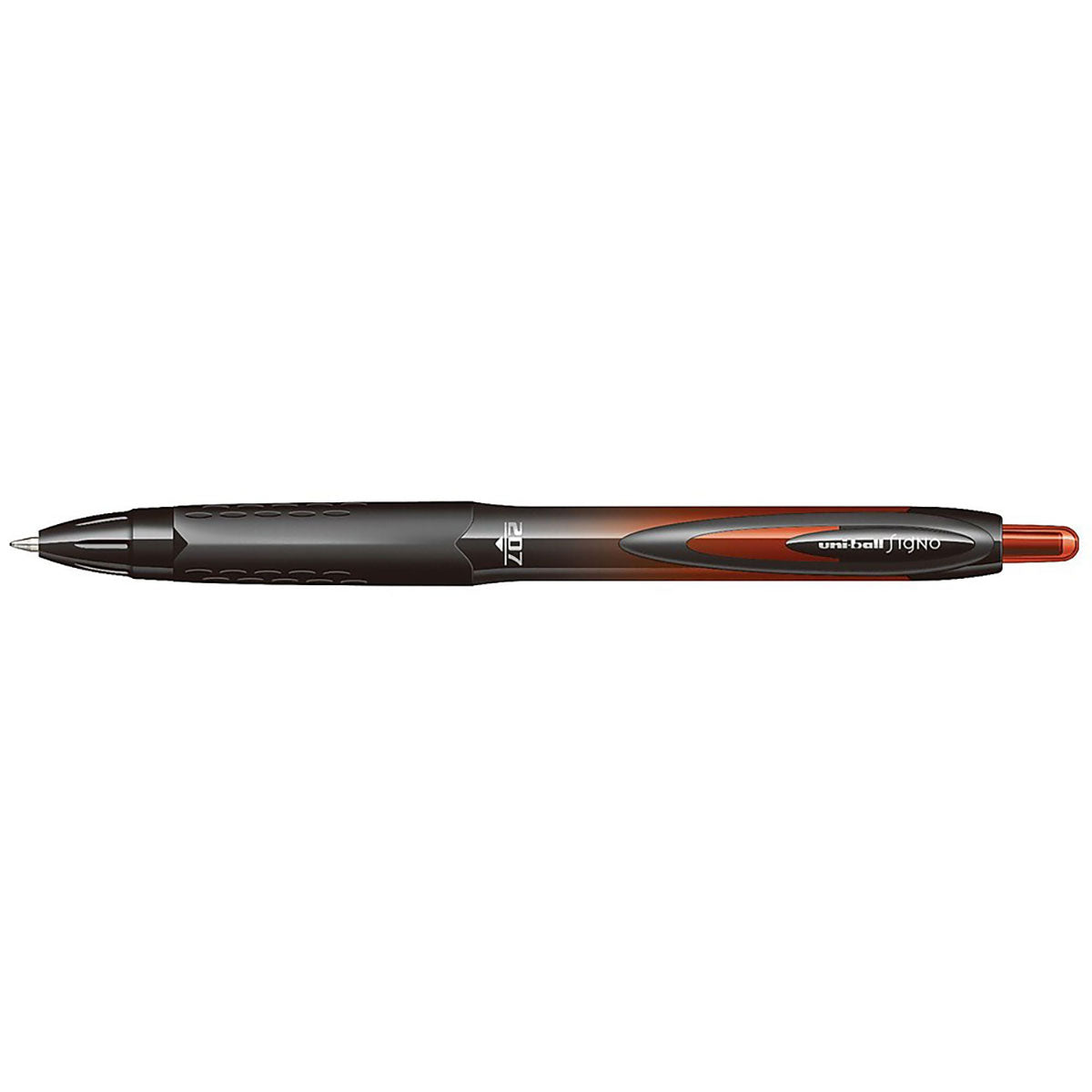 Uni Ball Signo 207 RT BLX Red /Black Medium 0.7mm Retractable Gel Ink Pen, 1837935 Uni-Ball Gel Ink Pens