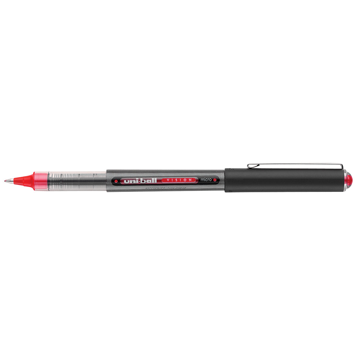 Uni Ball Vision Red Micro Rollerball Pen Uni-Ball Rollerball Pens