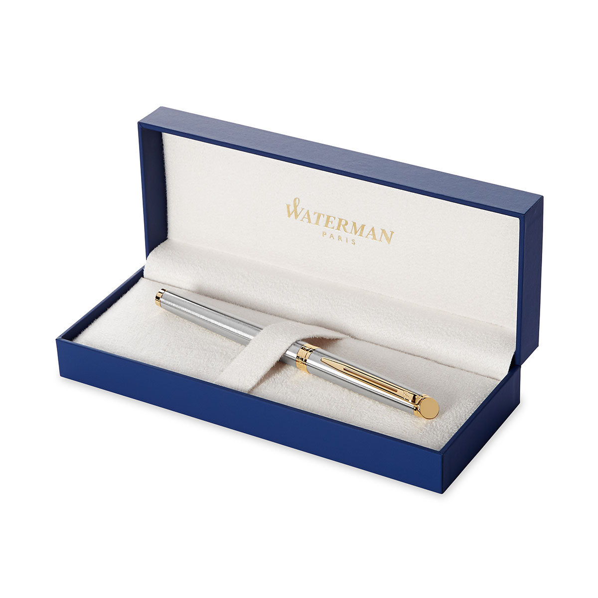 Waterman Hemisphere Medium Fountain Pen Stainless Steel Gold Trim Waterman Fountain Pens