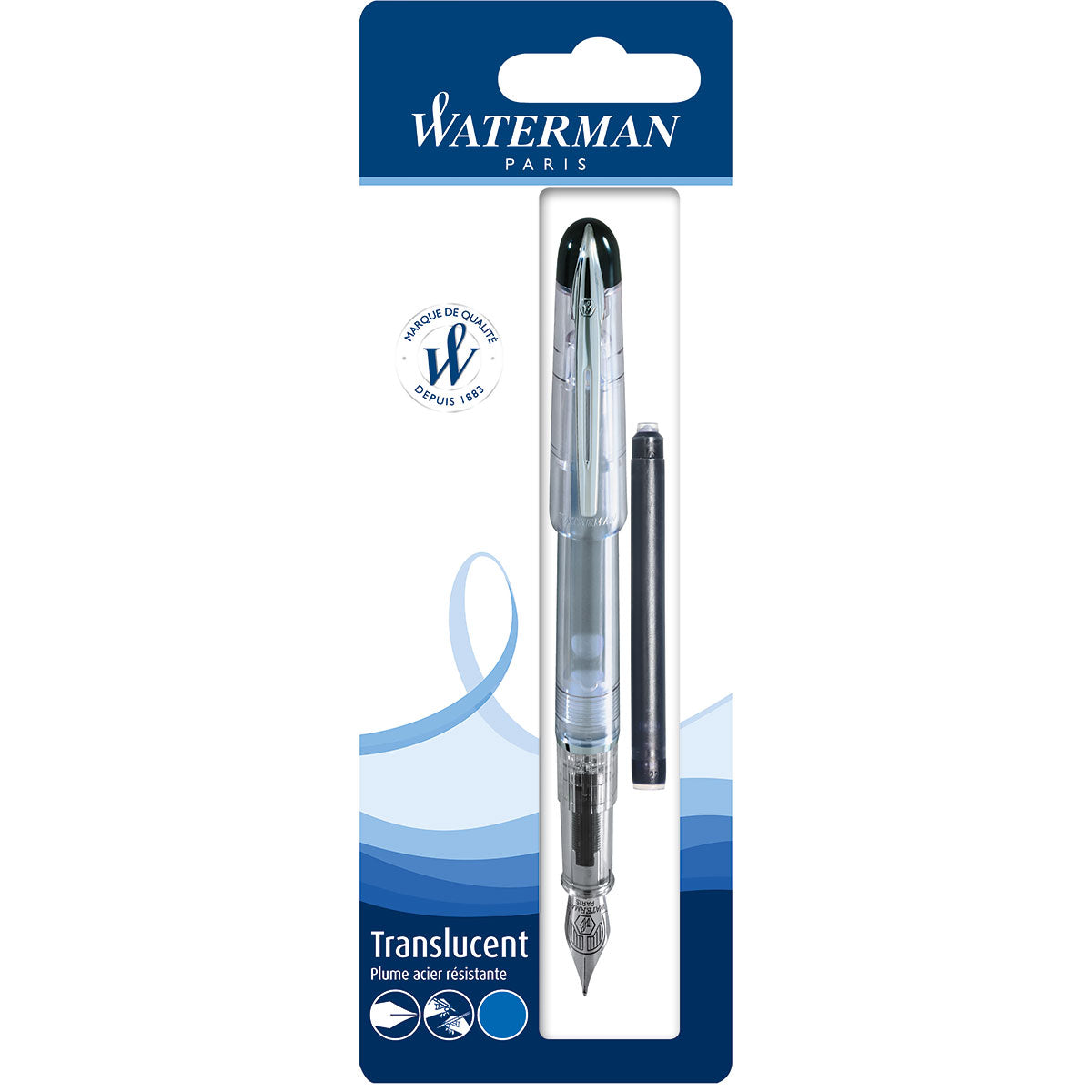 Waterman Kultur Fountain Pen Translucent Clear Fine Waterman Fountain Pens