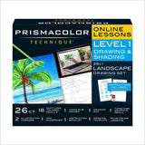 Prismacolor Technique Palm Tree Drawing Art Set, Digital Lessons, Level 1
