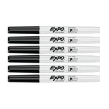 Expo Dry Erase Black Ultra Fine Low Odor Marker Pack of 6