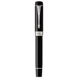 PARKER Duofold Centennial Fountain Pen, Classic Black with Palladium Trim, Medium