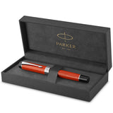 Pre Owned Parker Duofold Big Red Vintage Palladium Trim Fountain Pen Fine 1931375