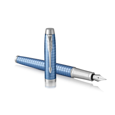 Pre Owned Parker IM Premium Blue Fountain Pen Medium  Parker Fountain Pens