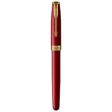 Parker Sonnet Red Gold Trim Rollerball Pen 1931475