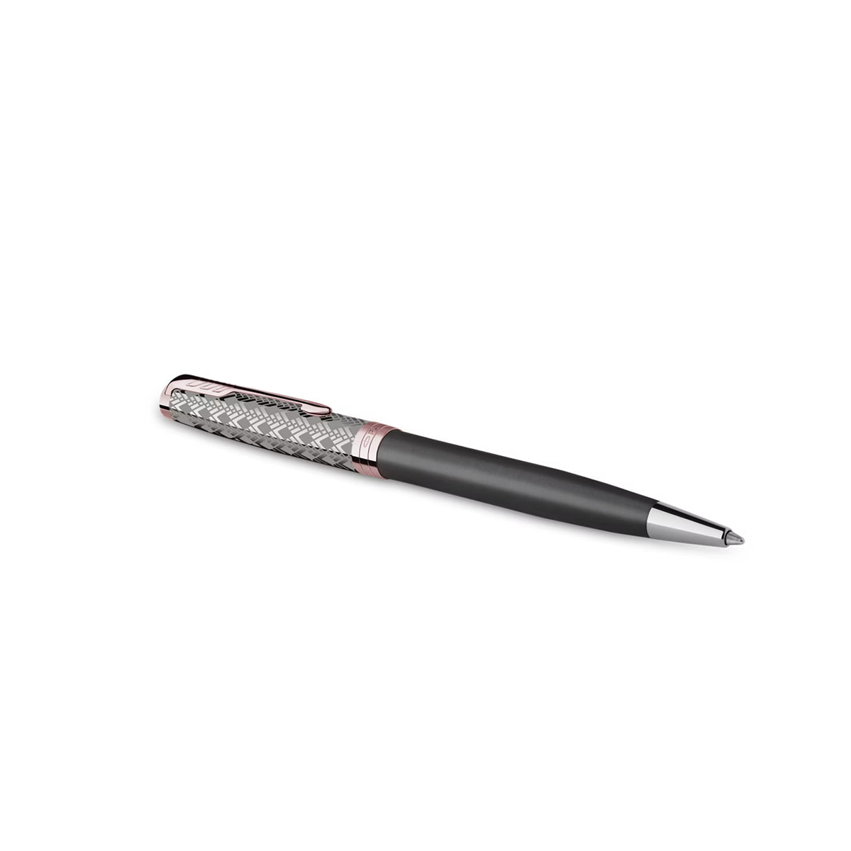 Parker Sonnet  Premium Metal and Grey Satin Stainless Steel Pink Gold Coating 23K Ballpoint Pen 2119791