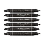 Prismacolor Premier Dual Ended Art Markers Chisel / Fine Black PM-98 Pack of 6