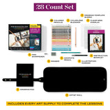 Prismacolor Technique, Art Supplies and Digital Art Lessons, Animal Drawings Set, Level 3