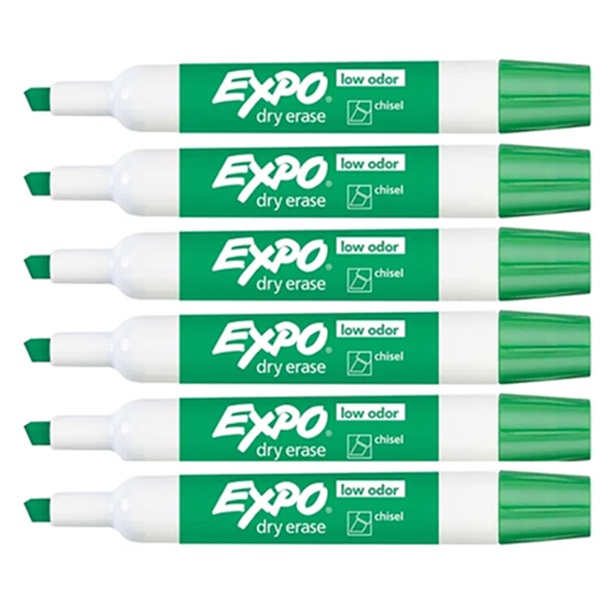 Expo Green Dry Erase Markers Pack of 6 Promo Pack