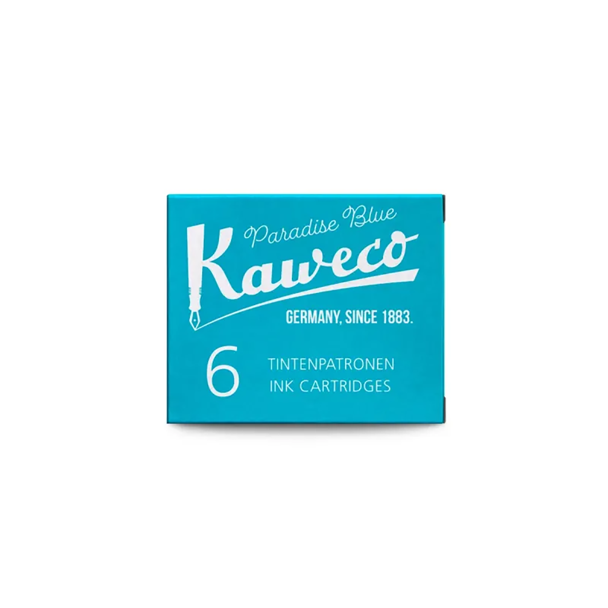 Kaweco Paradise Blue Fountain Pen Ink Cartridges Pack of 6