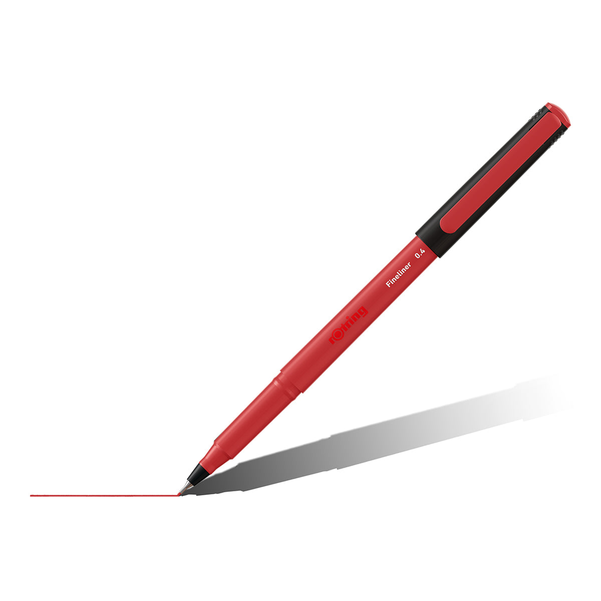rOtring Liner Fineliner Red Pen Colouring 0.4 mm 2166220 Individual