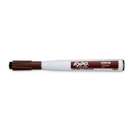 Expo Magnetic Dry Erase Brown Markers With Eraser On Cap Fine Tip