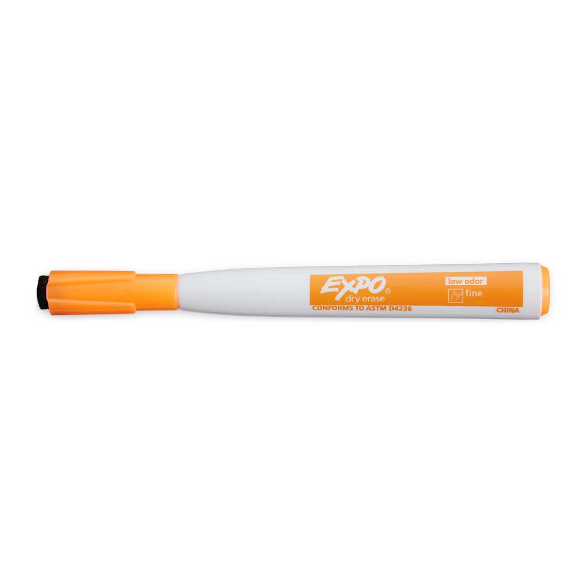 Expo Magnetic Dry Erase Markers With Eraser On Cap Fine Tip Orange