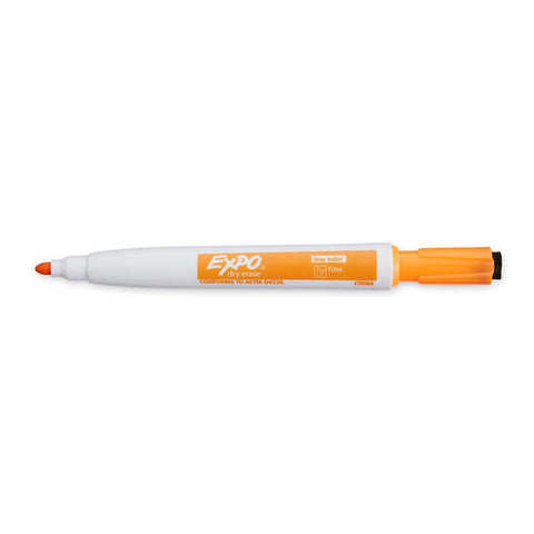 Expo Magnetic Dry Erase Markers With Eraser On Cap Fine Tip Orange