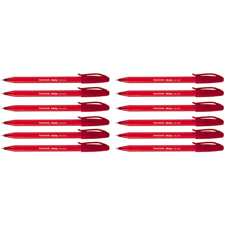 Paper Mate Stick Pen Medium Point Red Pack of 12  Paper Mate Ballpoint Pen