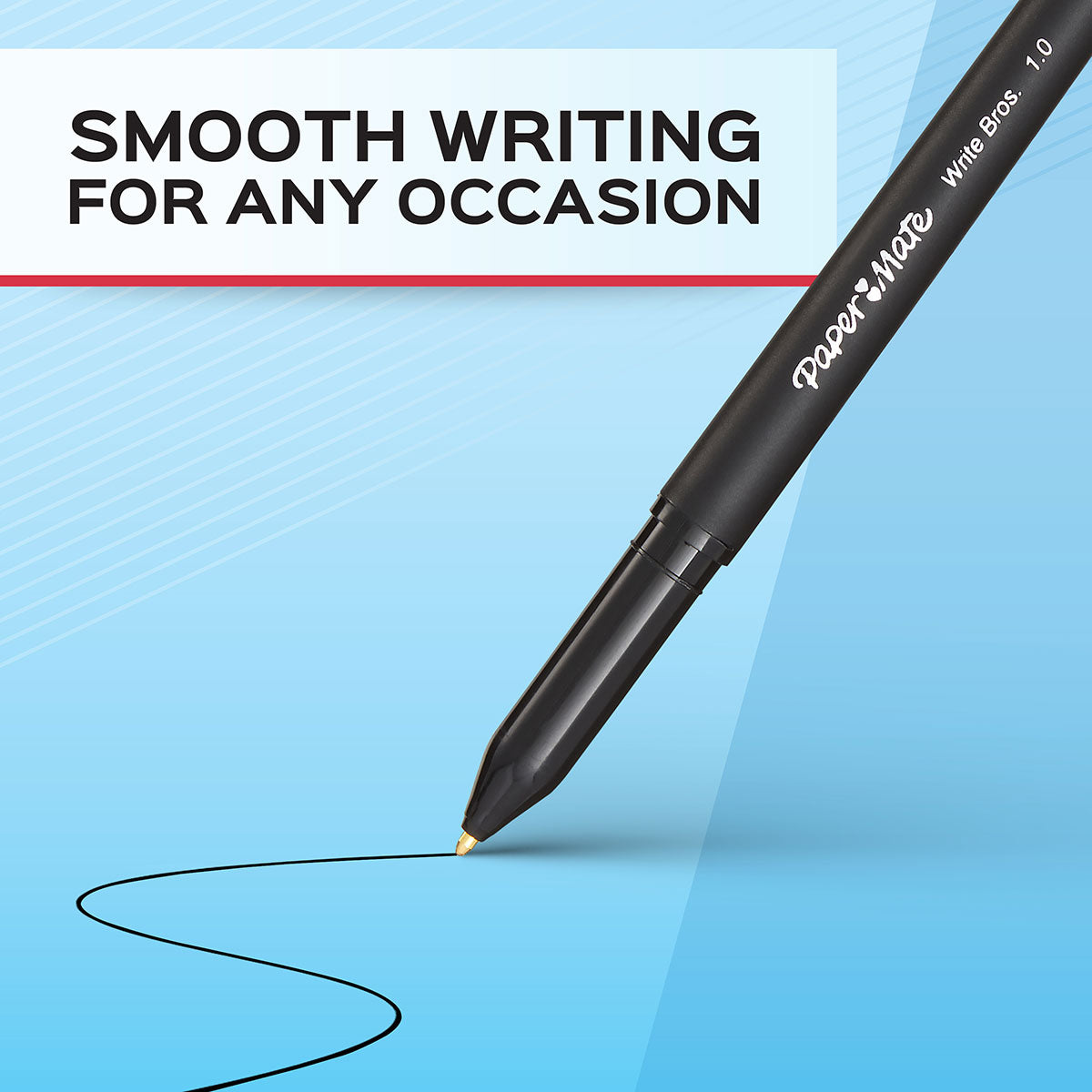 PaperMate Write Bros 1.0mm Black Ink Medium Dozen
