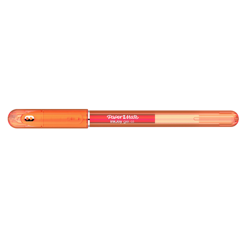 Paper Mate Inkjoy Gel Orange Fine Point 0.5 mm Stick Capped Gel Pen