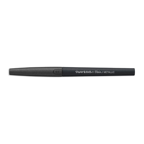 Papermate Flair Metallic Charcoal Felt Tip Pen Pack of 12  Paper Mate Felt Tip Pen