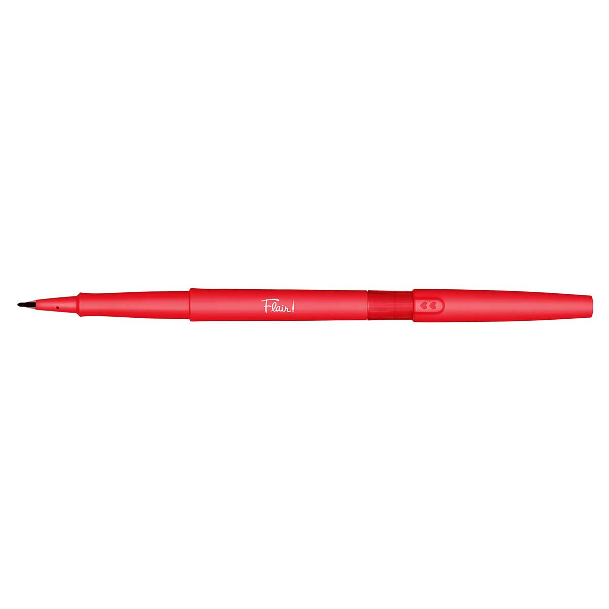 Paper Mate Flair Dual Tip Red, Brush and 0.7mm Felt Tip Pen