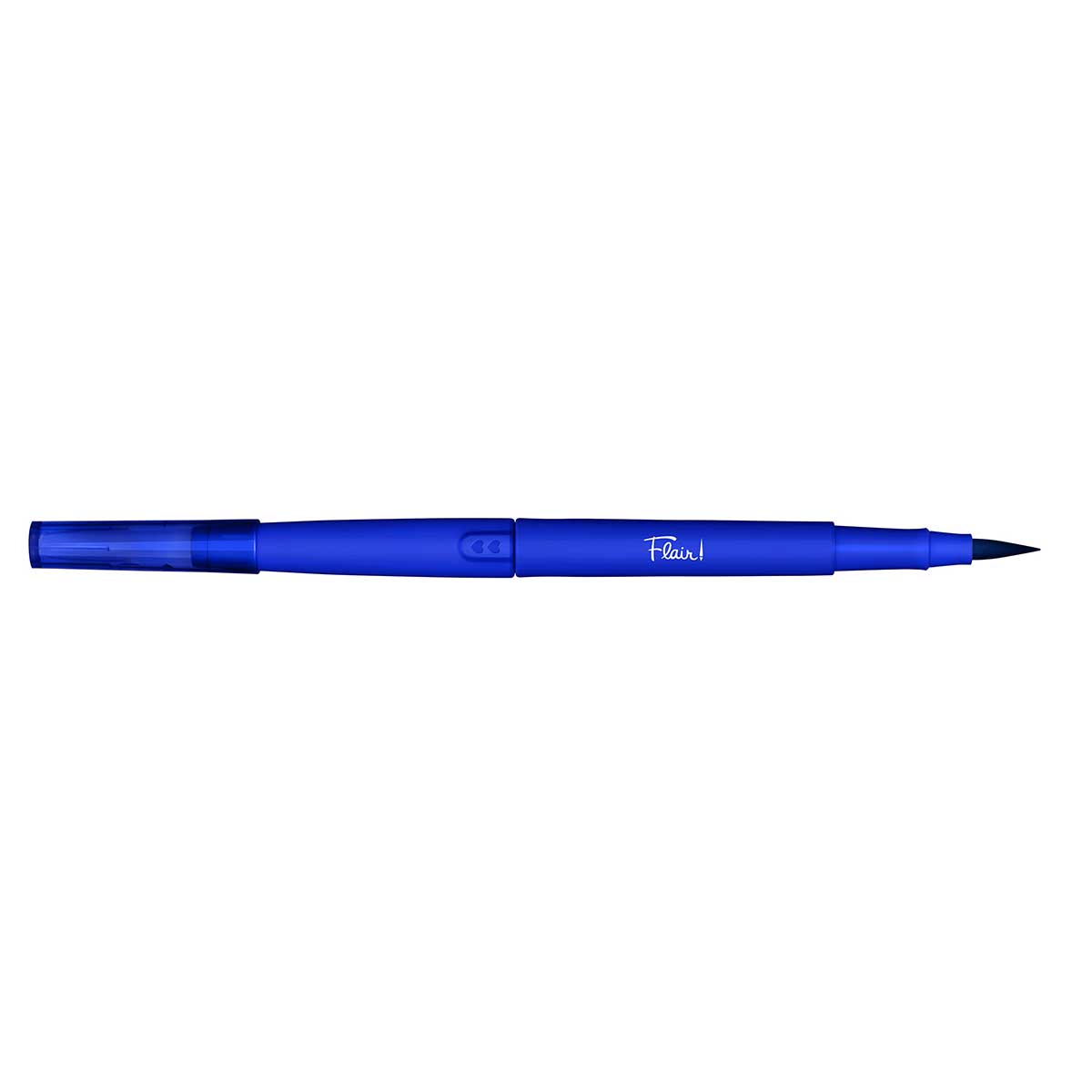 Paper Mate Flair Dual Tip Blue , Brush and 0.7mm