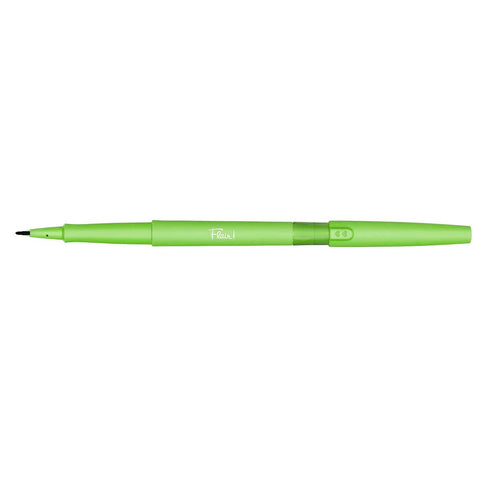 Paper Mate Flair Dual Tip Lime, Brush and 0.7mm Felt Tip Pen