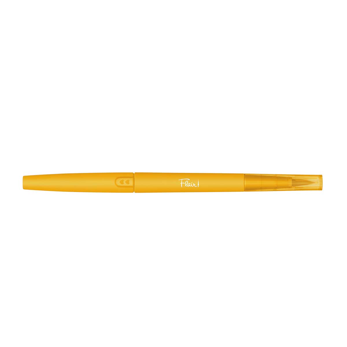 Paper Mate Flair Dual Tip Marigold, Brush and 0.7mm Felt Tip Pen