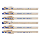 Erasable Blue Ink Pens Medium Pack of 6 , Paper Mate Replay  Paper Mate Ballpoint Pens
